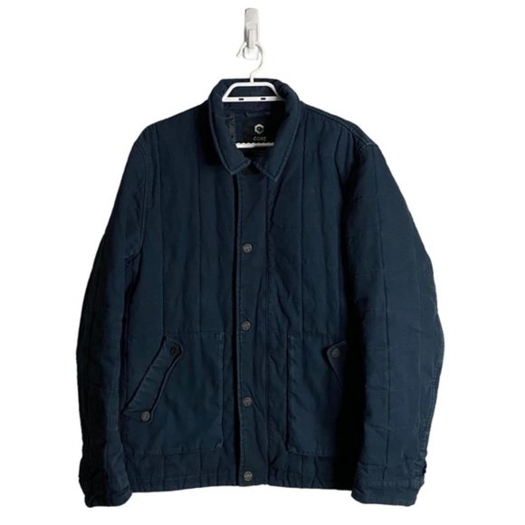 Jack & Jones Men's Blue Lightly Padded Workwear Jacket - Picture 1 of 13